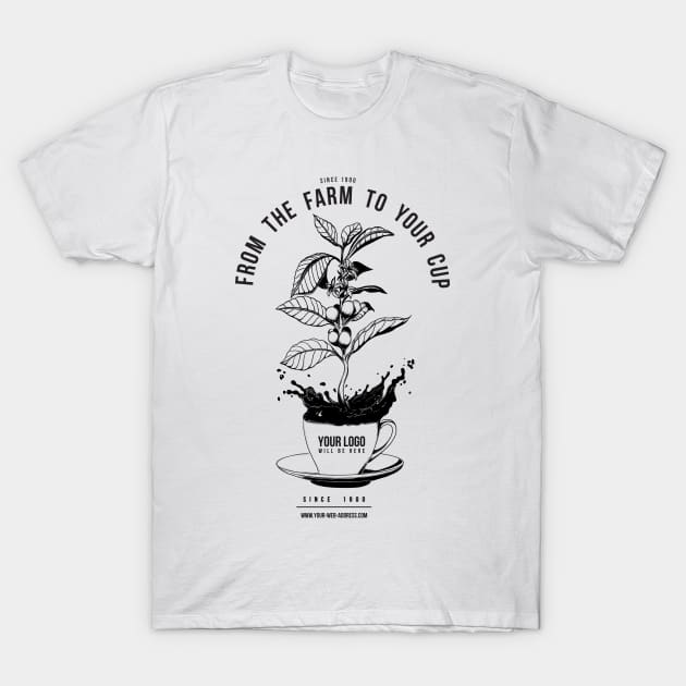 Custom Coffee Tshirt T-Shirt by Kelimok